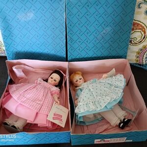 2 Vintage Madame Alexander Little Women Beth And  Amy Dolls In  Box 1320 & 1321